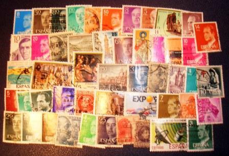 00723 50 Briefmarken ausSpanien
